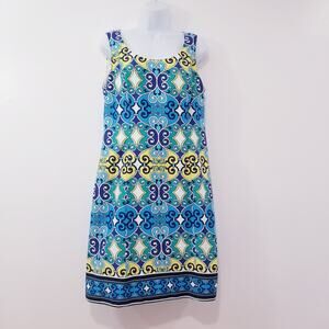 JM Studio By John Meyer Printed Shift Dress Office wear Workwear